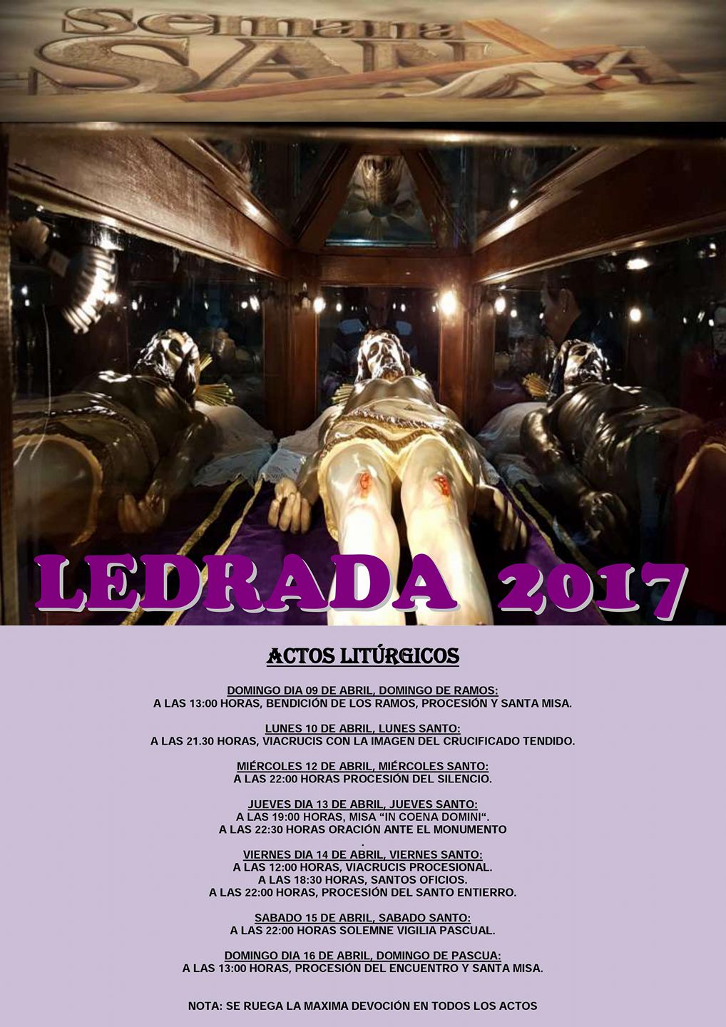 Semana Santa en Ledrada 2017 Ledrada